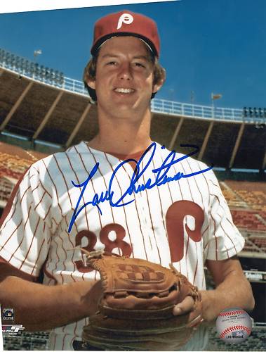 LARRY CHRISTENSON   PHILADELPHIA  PHILLIES SIGNED 8X10