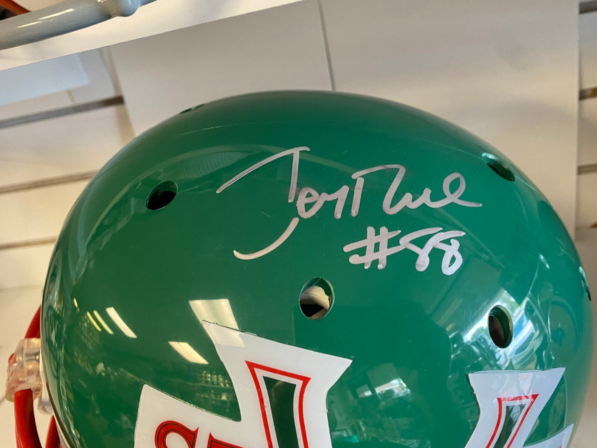 JERRY RICE MISSISSIPPI VALLEY SIGNED AUTOGRAPHED FULL SIZE HELMET BECKETT RARE