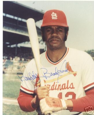 BUDDY BRADFORD ST. LOUIS CARDINALS SIGNED 8X10 PHOTO