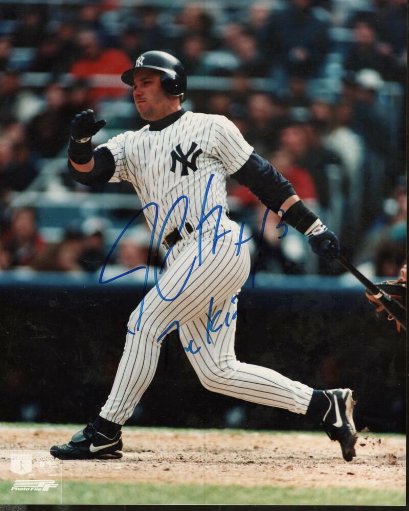 JIM LEYRITZ "THE KING" NEW YORK YANKEES SIGNED AUTOGRAPHED 8X10 PHOTO W/ COA