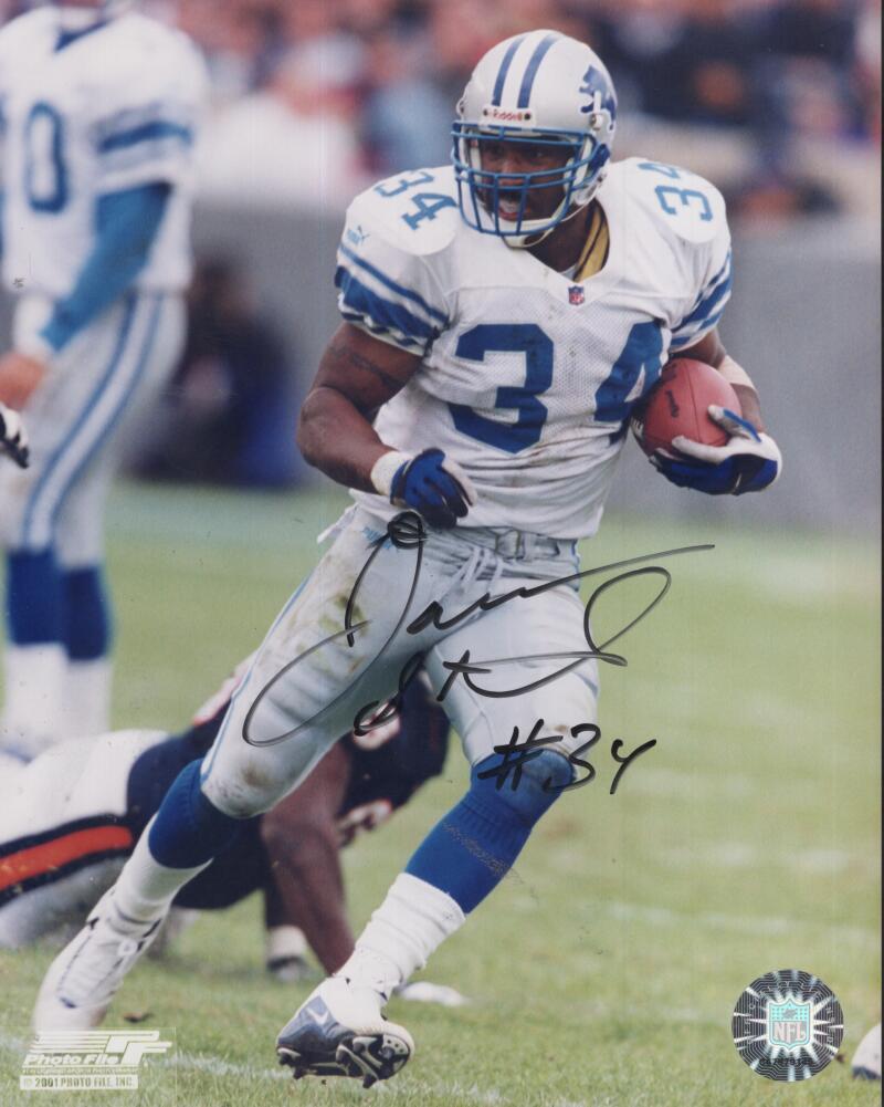 JAMES STEWART LIONS  SIGNED AUTOGRAPHED 8X10 PHOTO W/ COA