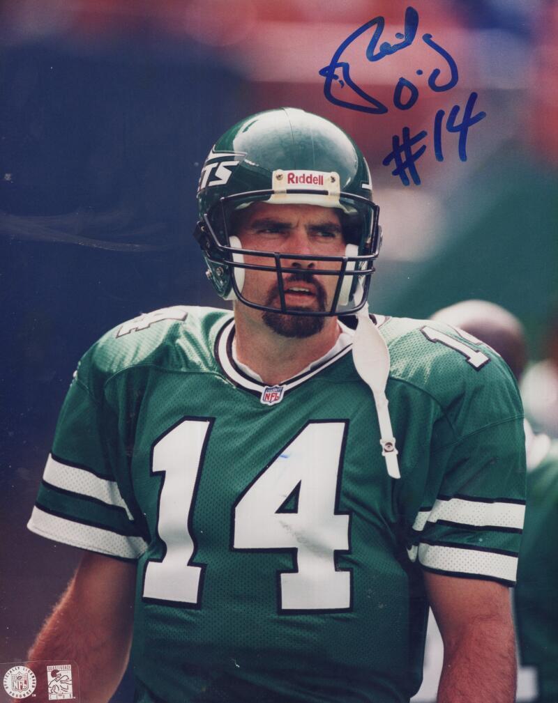 NEIL O'DONNELL JETS  SIGNED AUTOGRAPHED 8X10 PHOTO W/ COA