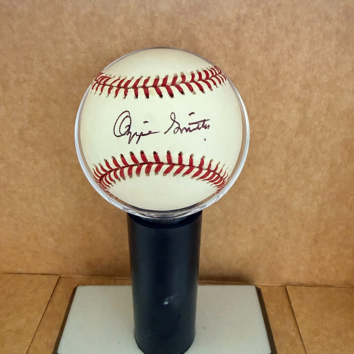 OZZIE SMITH CARDINALS SIGNED AUTOGRAPHED VINTAGE N.L. BASEBALL JSA AUTH