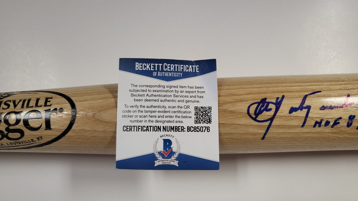 CARL YASTRZEMSKI HOF 89 SIGNED LOUISVILLE SLUGGER BAT BECKET BAS BC85077