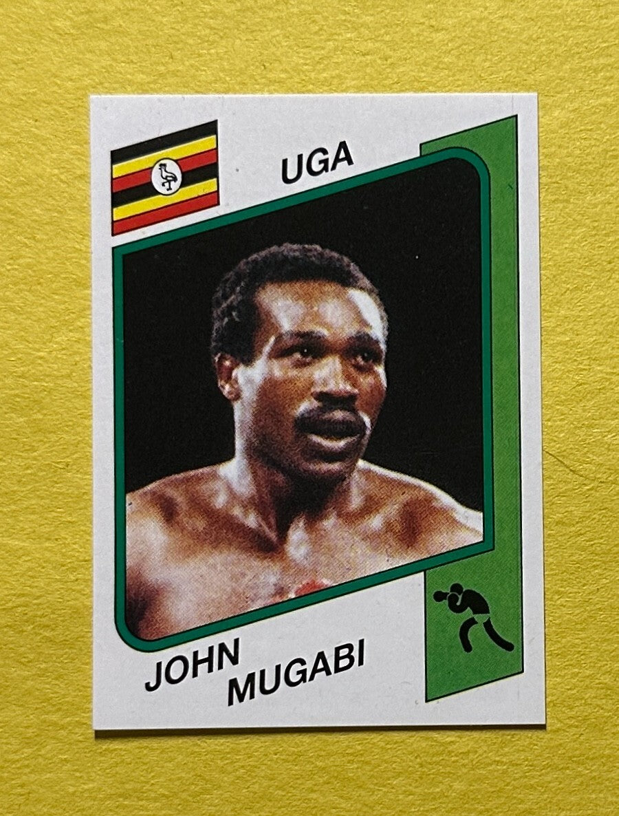 1986 PANINI SUPERSPORT STICKERS JOHN MUGABI #155 UGA