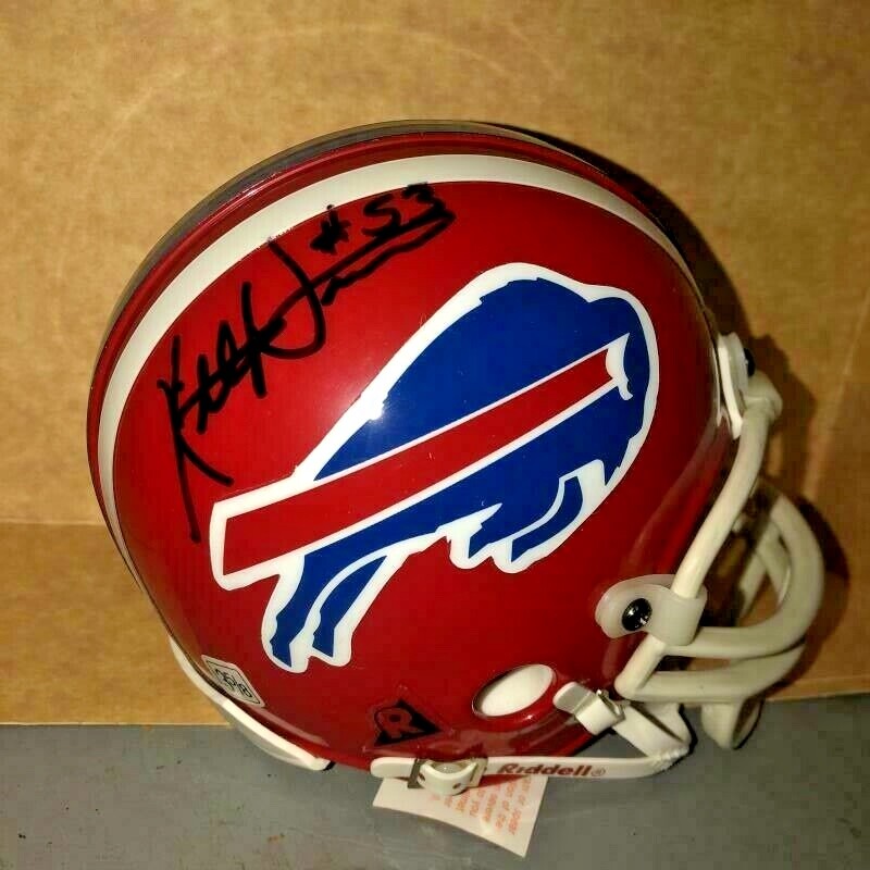 KEITH NEWMAN BUFFALO BILLS SIGNED RIDDELL MINI HELMET W/ COA 