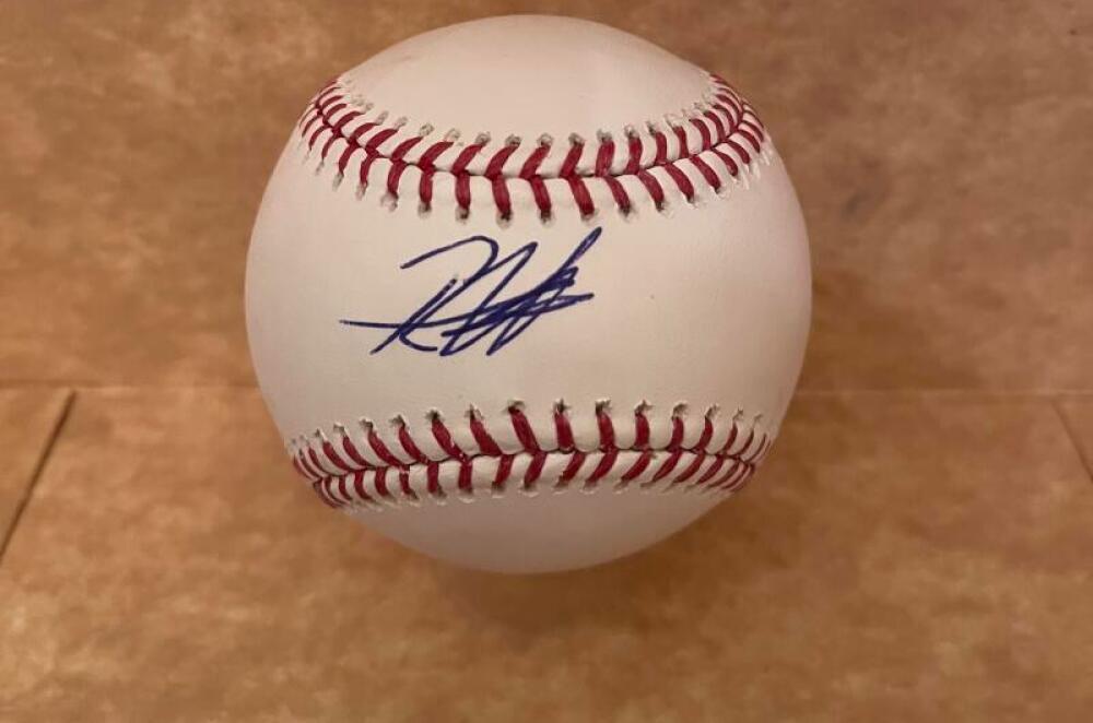 RECE HINDS REDS  SIGNED AUTOGRAPHED M.L. BASEBALL BECKETT AUTH