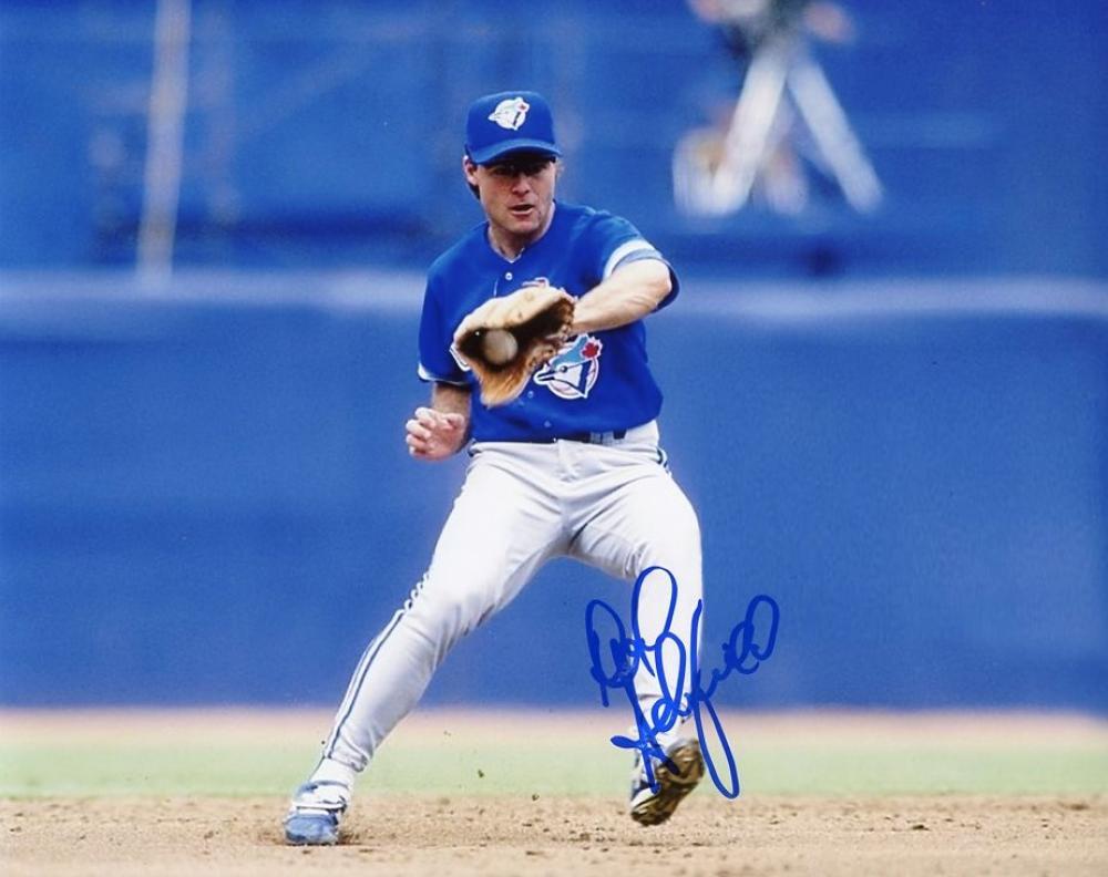 DICK SCHOFIELD TORONTO BLUE JAYS SIGNED AUTOGRAPHED 8X10 PHOTO W/COA