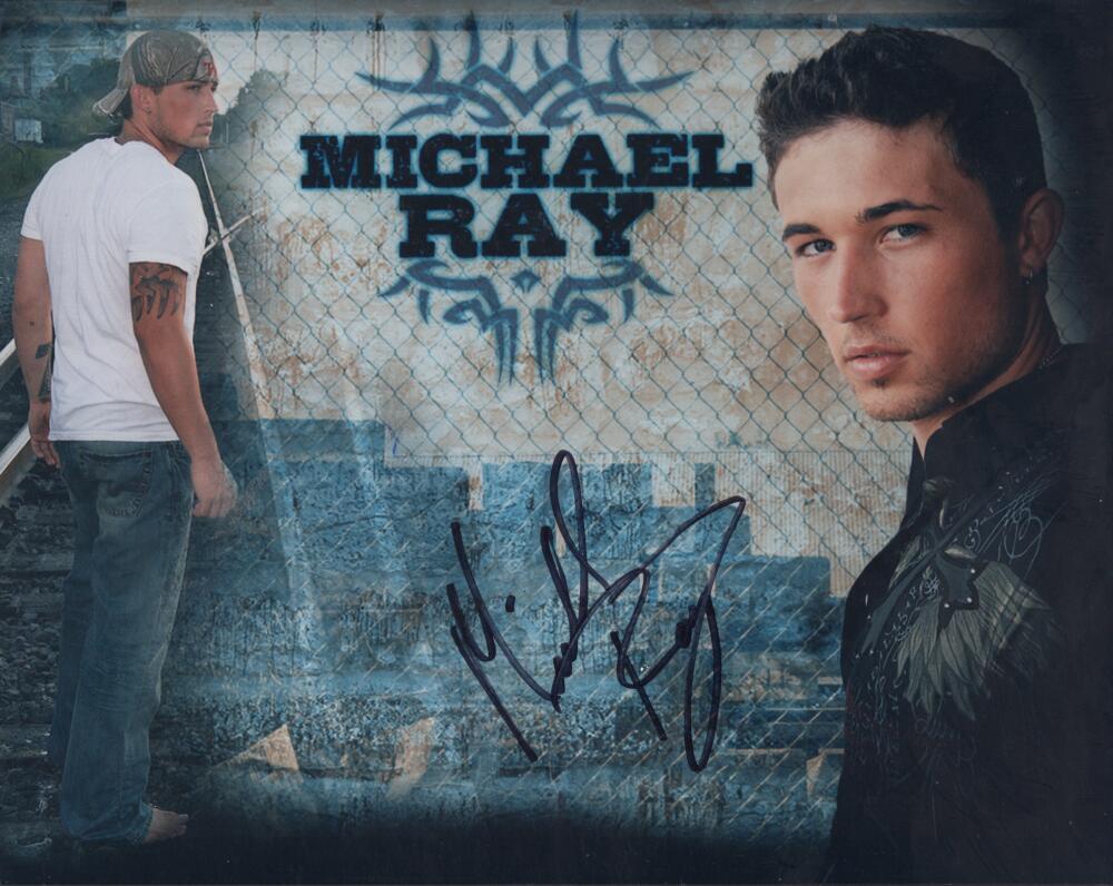 MICHAEL RAY COUNTRY MUSIC STAR SIGNED AUTOGRAPHED 8X10 PHOTO W/ COA