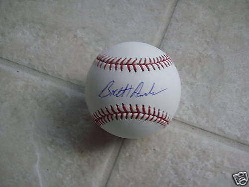 BRETT ANDERSON OAKLAND A'S OFFICIAL SIGNED ML BALL COA