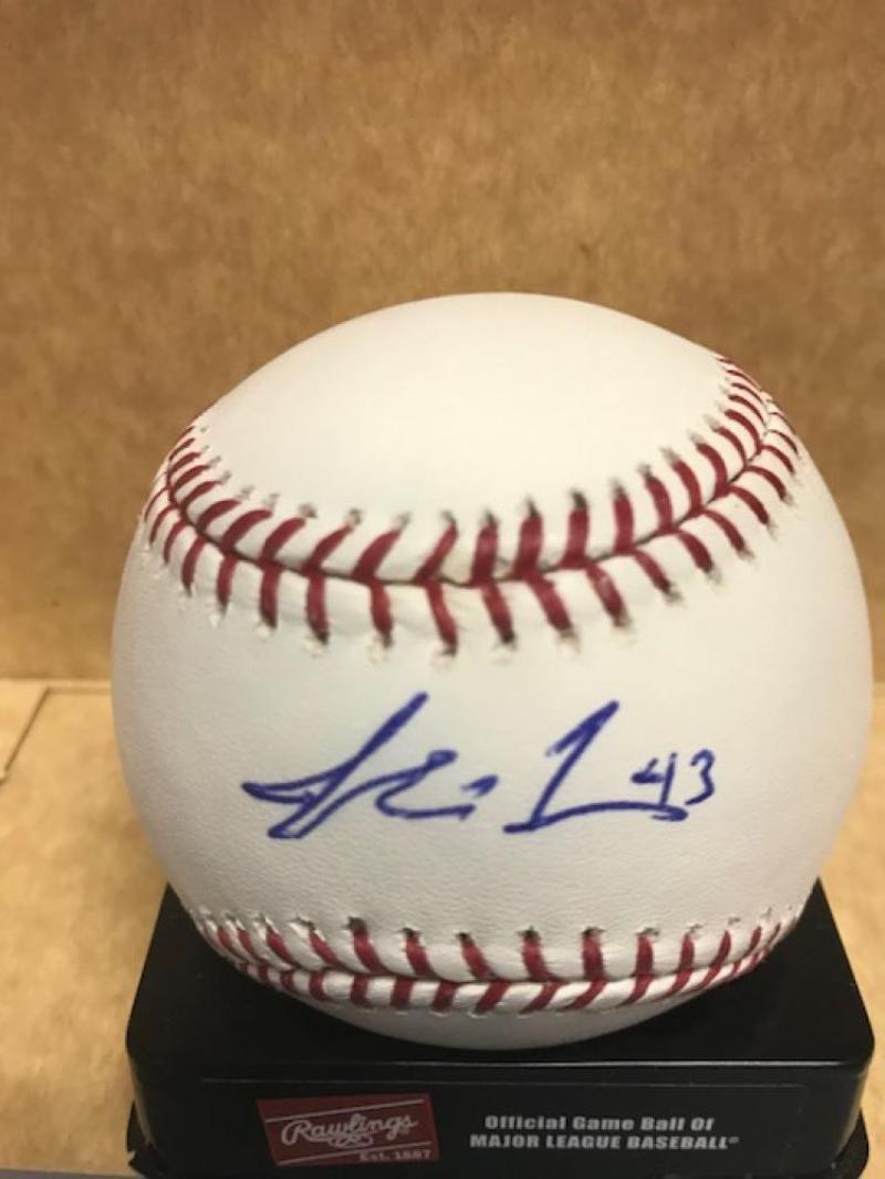JOHNNIE LOWE WHITE SOX/BREWERS  SIGNED AUTOGRAPHED  M.L. BASEBALL W/COA