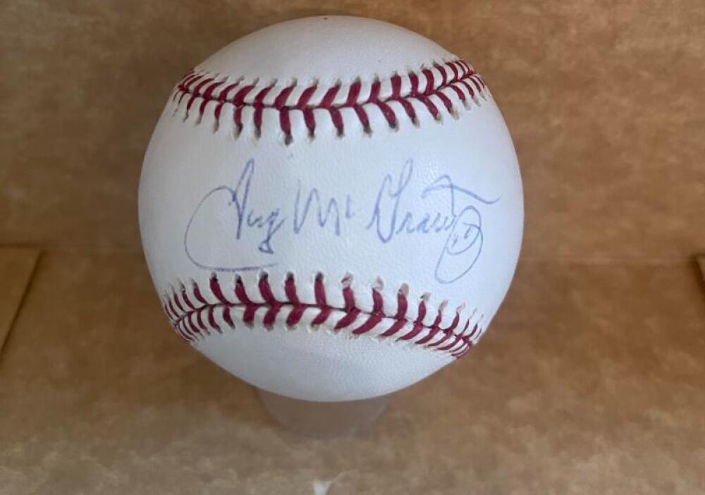 TUG MCGRAW METS/PHILLIES SIGNED AUTOGRAPHED N.L. BASEBALL BECKETT AUTH