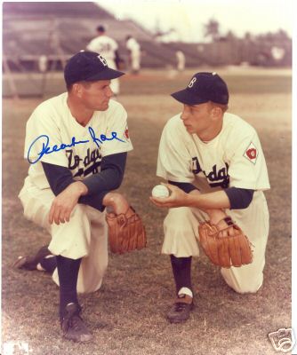 PREACHER ROE LOS ANGELES DODGERS SIGNED 8X10 PHOTO COA