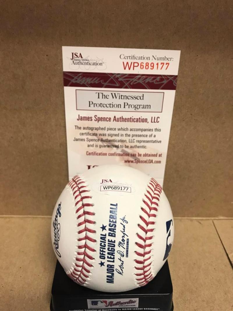 TAYLOR TRAMMELL CINCINNATI  REDS SIGNED M.L. BASEBALL JSA WP689177