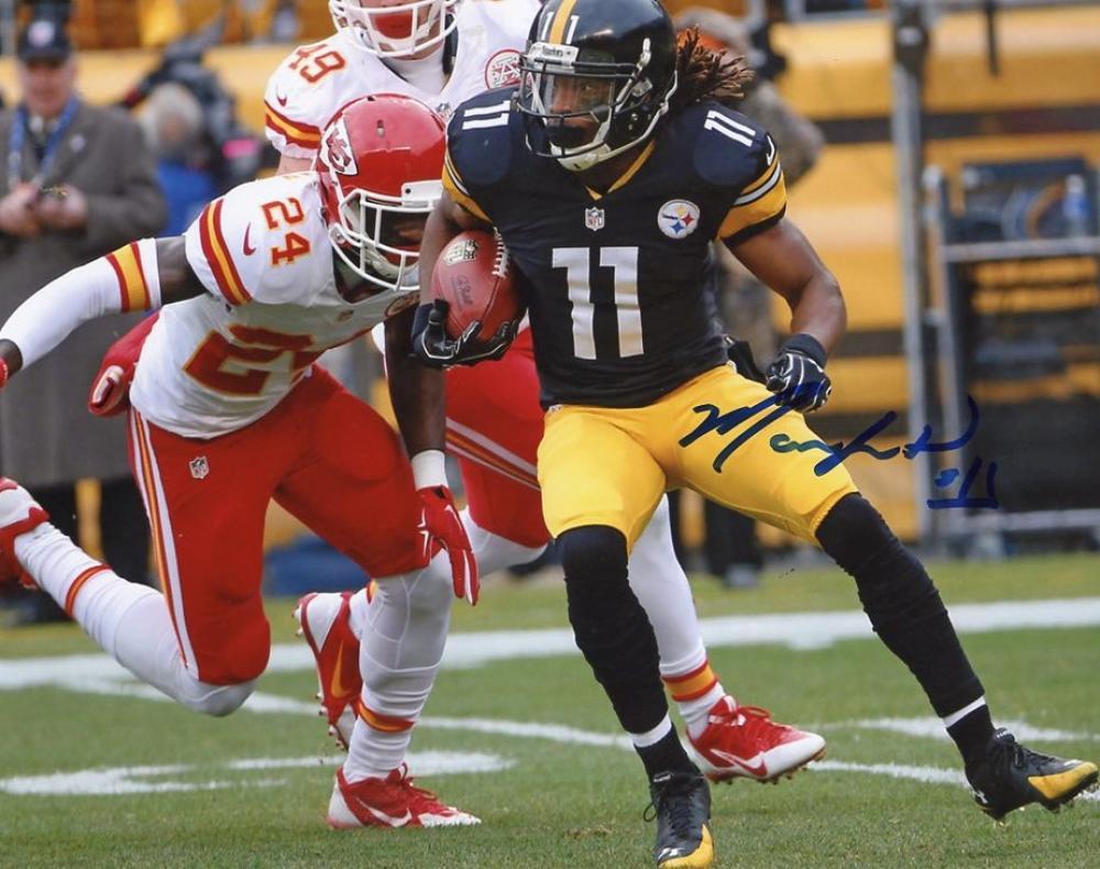 MARKUS WHEATON PITTSBURGH STEELERS SIGNED AUTOGRAPHED RUNNING 8X10 PHOTO W/COA