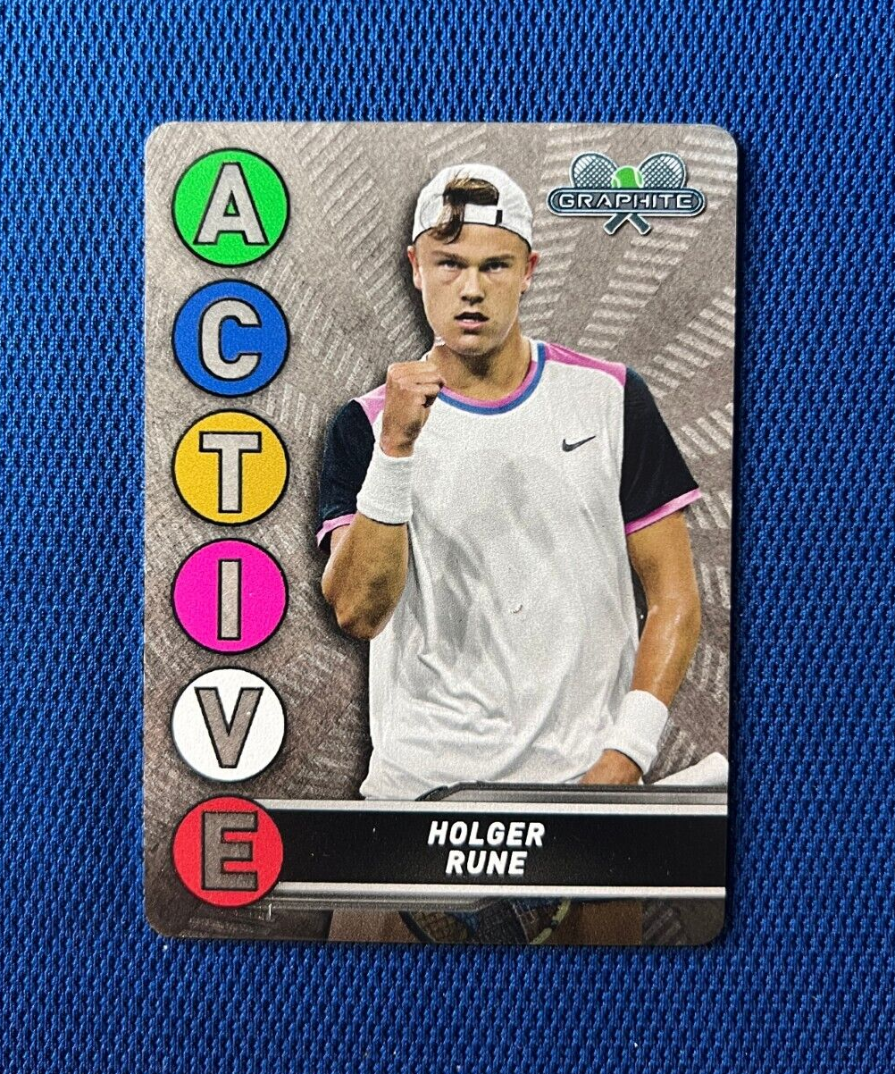 2024 TOPPS GRAPHITE TENNIS HOLGER RUNE ACTIVE METAL CARD #ACM-79
