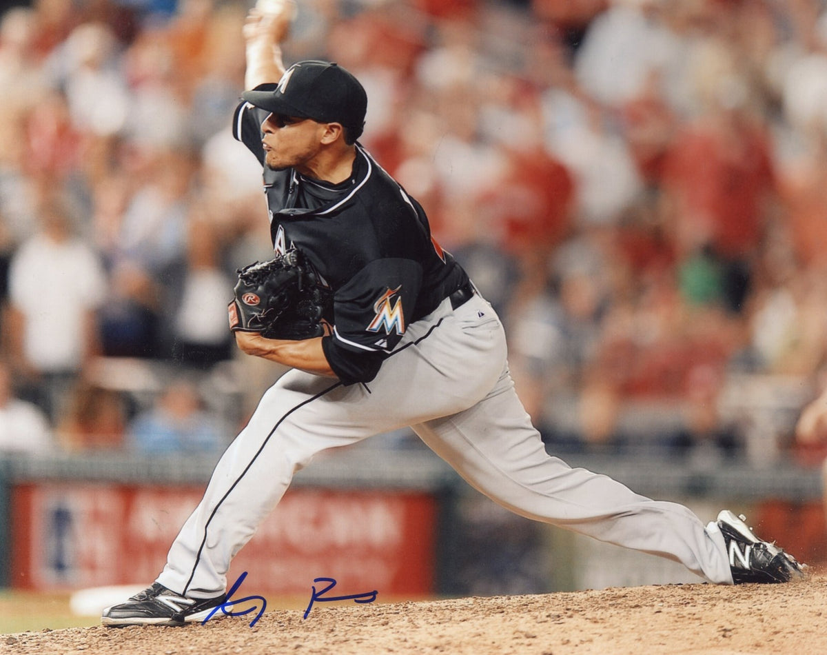 A.J.  RAMOS  MIAMI  MARLINS   HORIZONTAL  AUTOGRAPHED    SIGNED  8X10  PHOTO