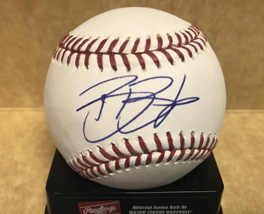 BRADEN BISHOP SEATTLE MARINERS SIGNED AUTOGRAPHED M.L. BASEBALL W/COA