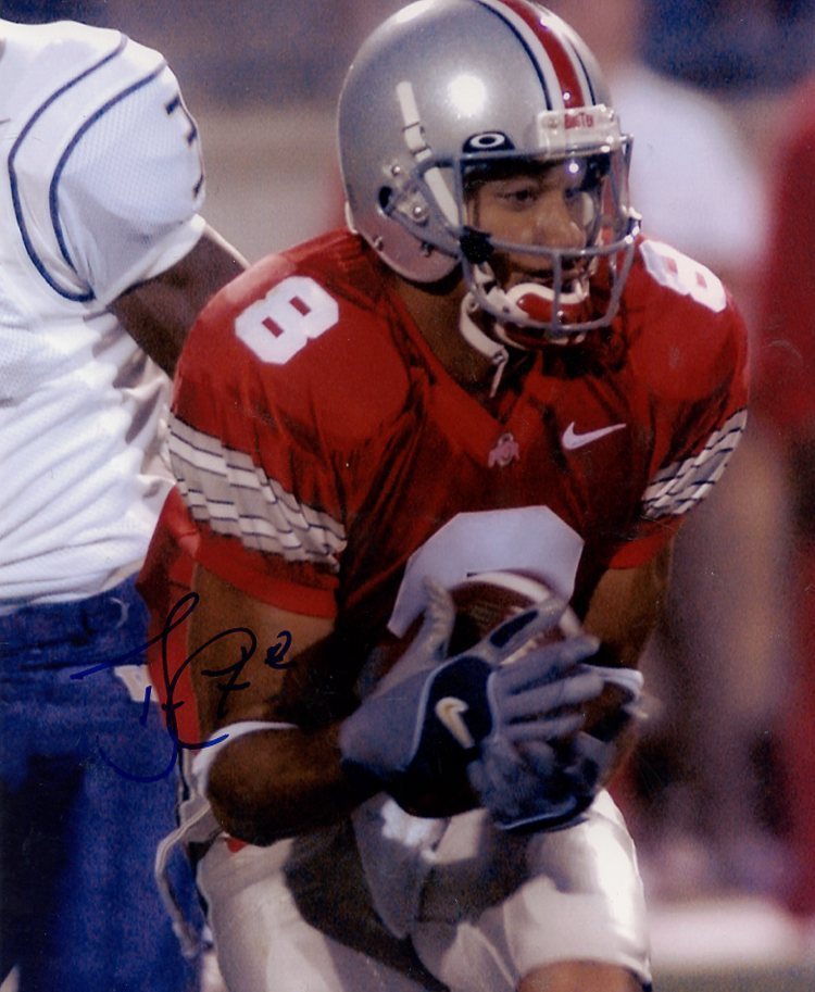 DREW CARTER OHIO STATE BUCKEYES SIGNED AUTOGRAPHED 8X10 PHOTO W/COA