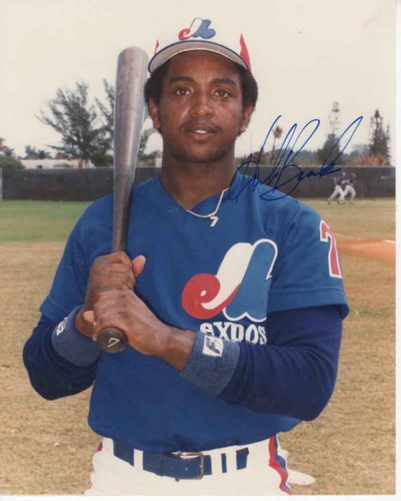 HUBIE BROOKS MONTREAL EXPOS SIGNED AUTOGRAPHED 8X10 W/ COA