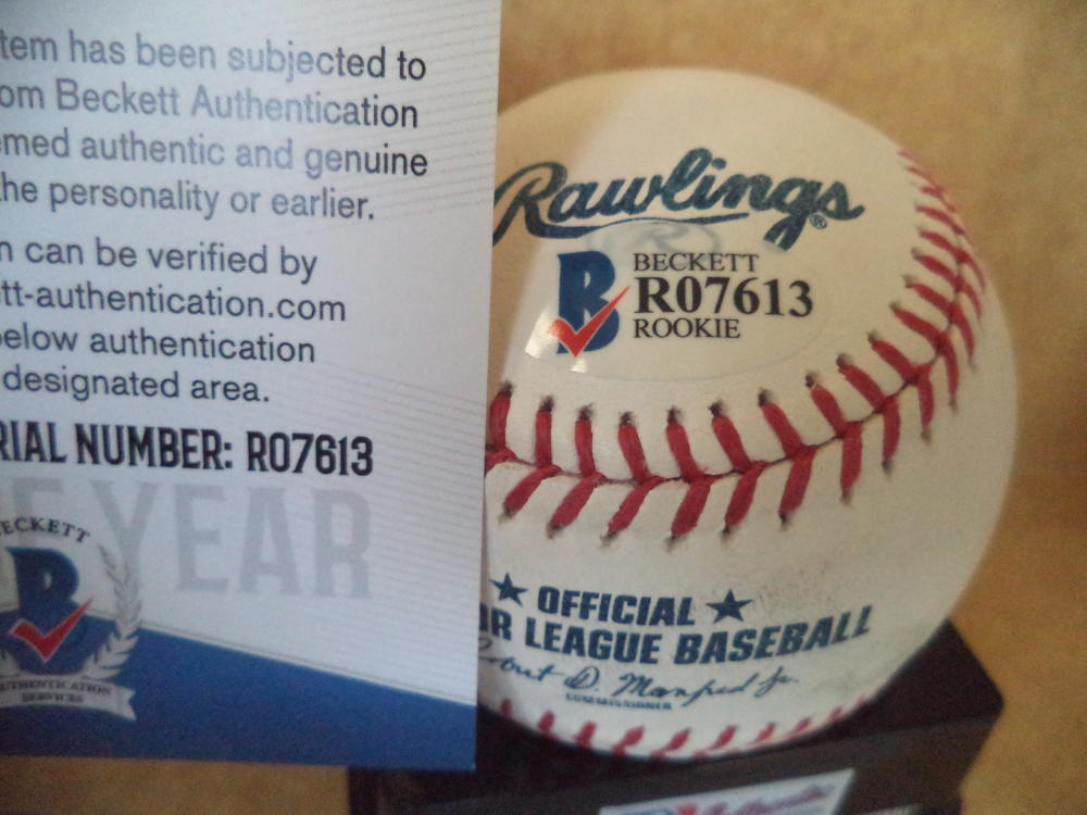 ZACK GRANITE MINNESOTA TWINS ROOKIE YEAR SIGNED M.L. BASEBALL BECKETT R07613