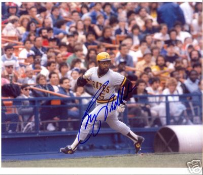 BILL MADLOCK PITTSBURGH PIRATES SIGNED 8X10 PHOTO W/COA
