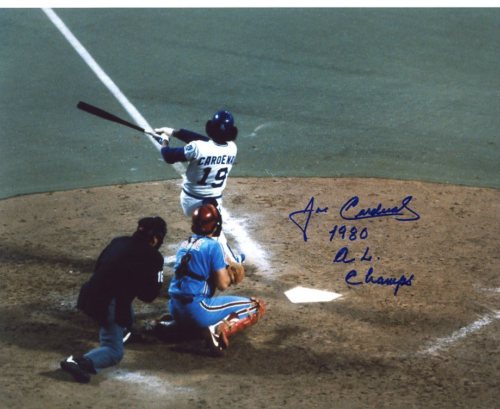 JOSE CARDENAL 1980 A.L. CHAMPS ROYALS SIGNED 8X10 PHOTO