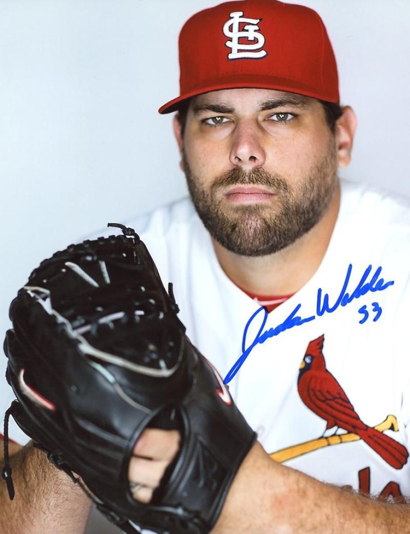 JORDAN WALDEN ST. LOUIS CARDINALS SIGNED 8X10 PHOTO W/COA