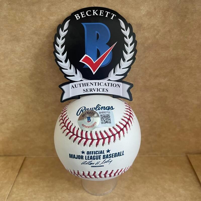 JERRY COLEMAN HOF 05 YANKEES SIGNED AUTO M.L.BASEBALL BECKETT AUTHENTICATED