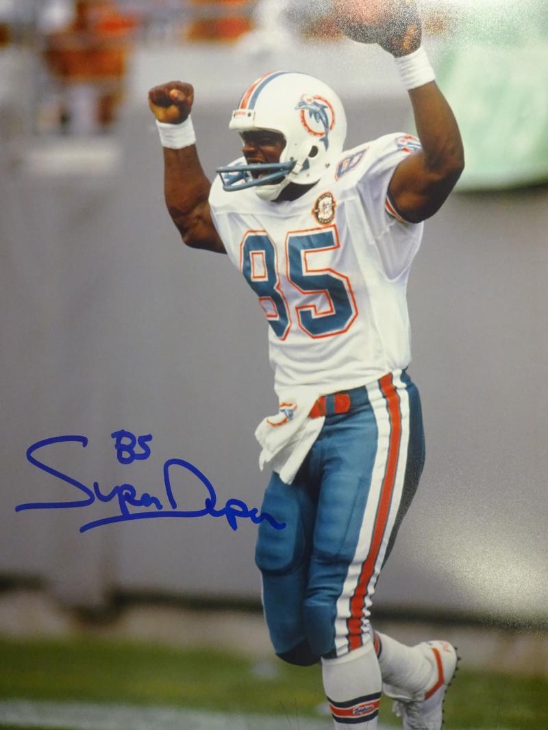 MARK SUPER DUPER MIAMI DOPHINS TD SIGNED AUTOGRAPHED 11x14  PHOTO W/COA