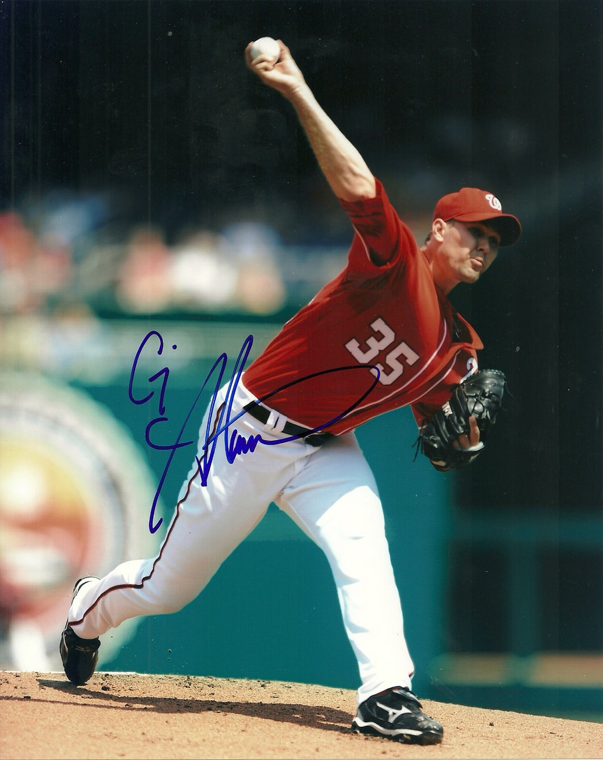 CRAIG STAMMEN WASHINGTON NATIONALS SIGNED AUTOGRAPHED 8x10 PHOTO W/COA
