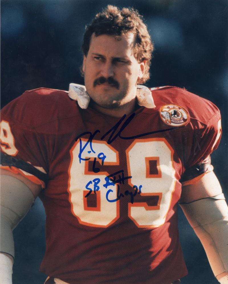 R.C. THIELEMANN #69 REDSKINS SB CHAMPS SIGNED AUTOGRAPHED 8X10 PHOTO W/COA