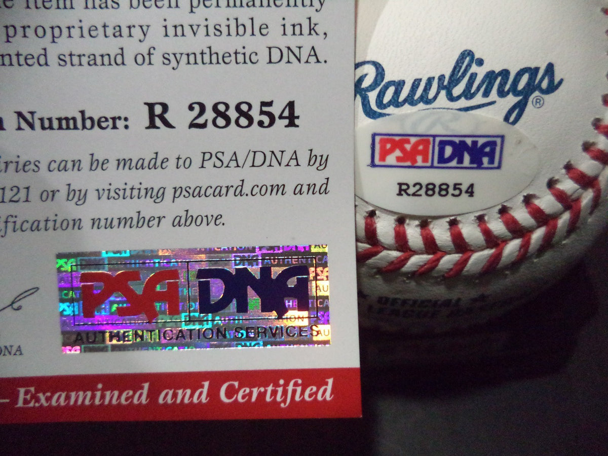 YOSMANY THOMAS DIAMONDBACKS SIGNED ML BASEBALL ROOKIE GRAPH PSA/DNA COA #R28854