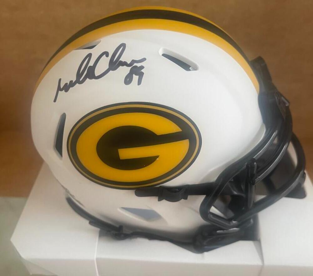 MARK CHMURA GREEN BAY PACKERS SIGNED AUTO MINI HELMET  PSA  3T212220