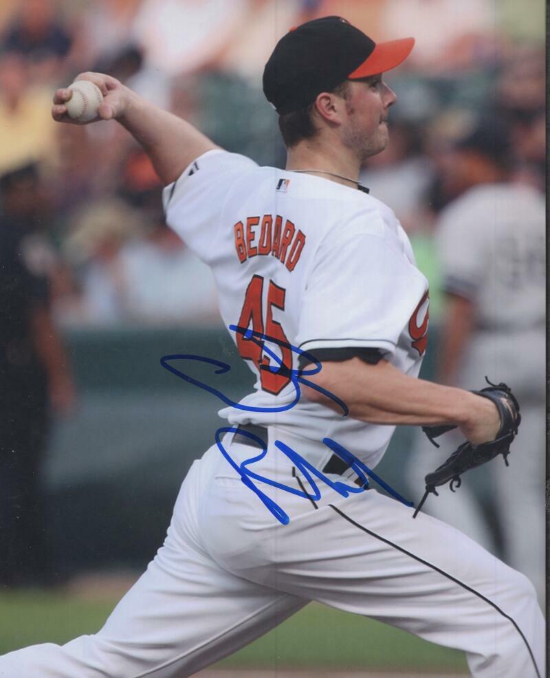 ERIC BEDARD BALTIMORE ORIOLES SIGNED 8X10 PHOTO W/ COA
