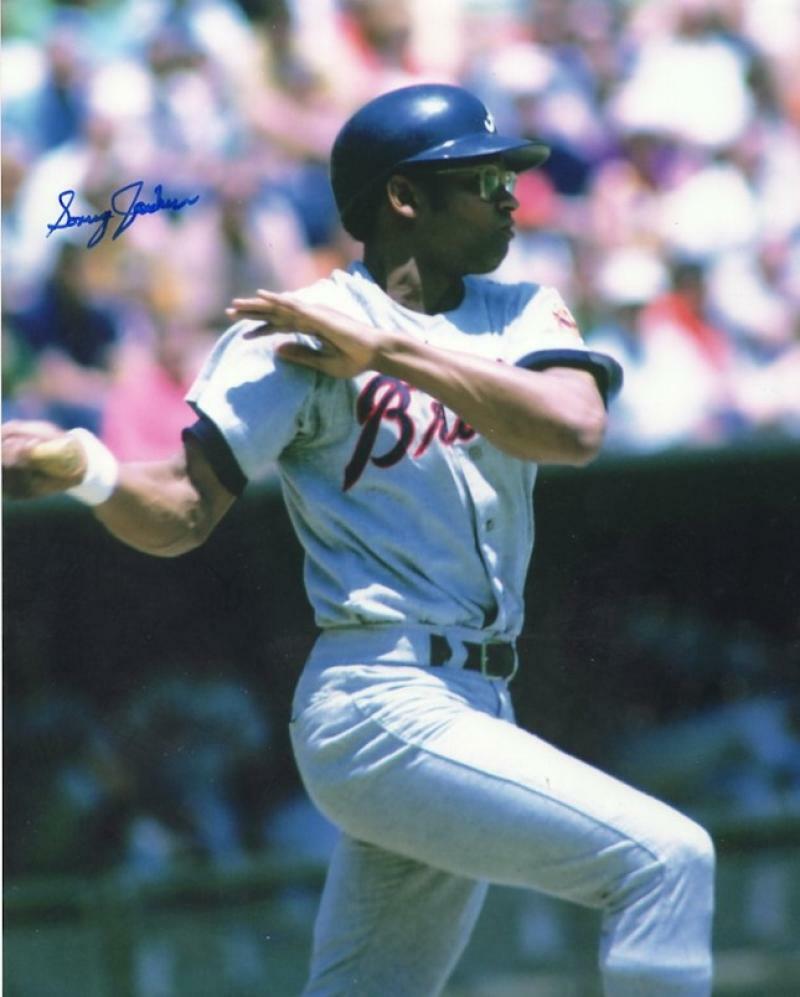 SONNY JACKSON ATLANTA BRAVES SIGNED AUTOGRAPHED 8X10 PHOTO W/COA
