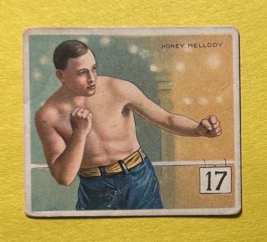 1910 T-218 CHAMPIONS WILLIAM J. (HONEY) MELLODY BOXING CARD