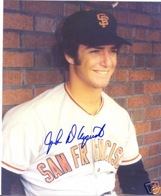 JOHN  D'ACQUISTO  SF  GIANTS   SIGNED 8X10
