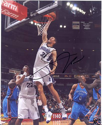 SPENCER HAWES SACRAMENTO KINGS SIGNED 8X10 PHOTO W/COA