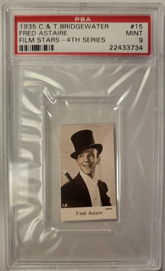 1935 C & T BRIDGEWATER FRED ASTAIRE FILM STARS #15 PSA 9