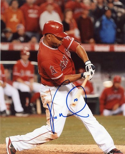 VERNON WELLS LOS ANGELES ANGELS SIGNED 8X10 PHOTO W/COA