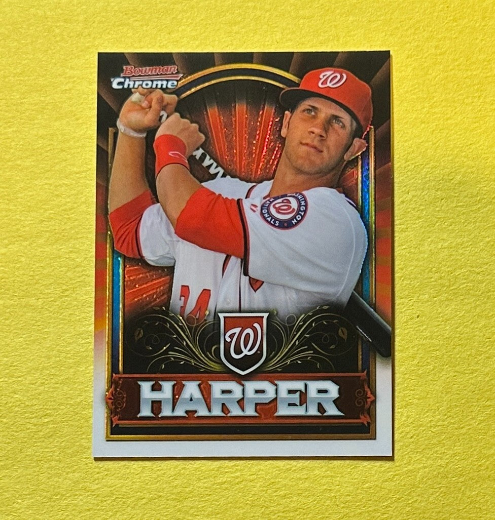 2011 BOWMAN CHROME BRYCE HARPER EXCLUSIVE RED PARALLEL #BCE1 NATIONALS
