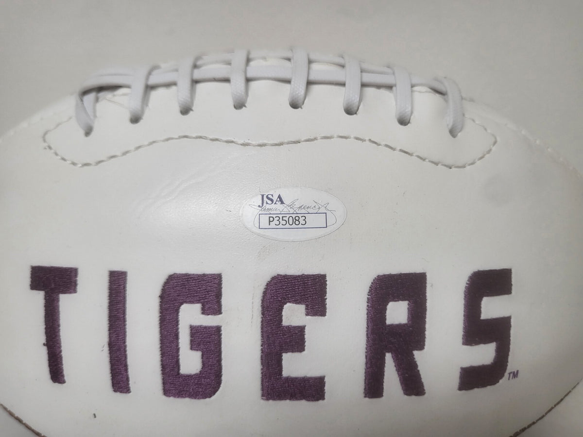 JARVIS LANDRY LSU TIGERS SIGNED AUTOGRAPHED WHITE PANEL FOOTBALL JSA