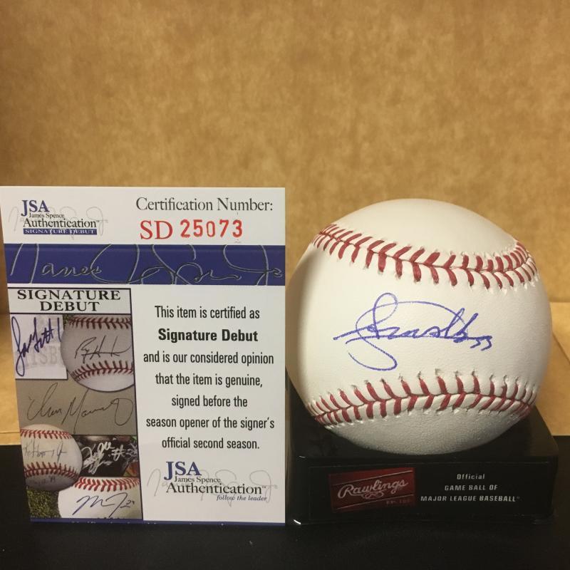 STEVEN MOYA DETROIT TIGERS M.L. SIGNED BASEBALL JSA SD25073