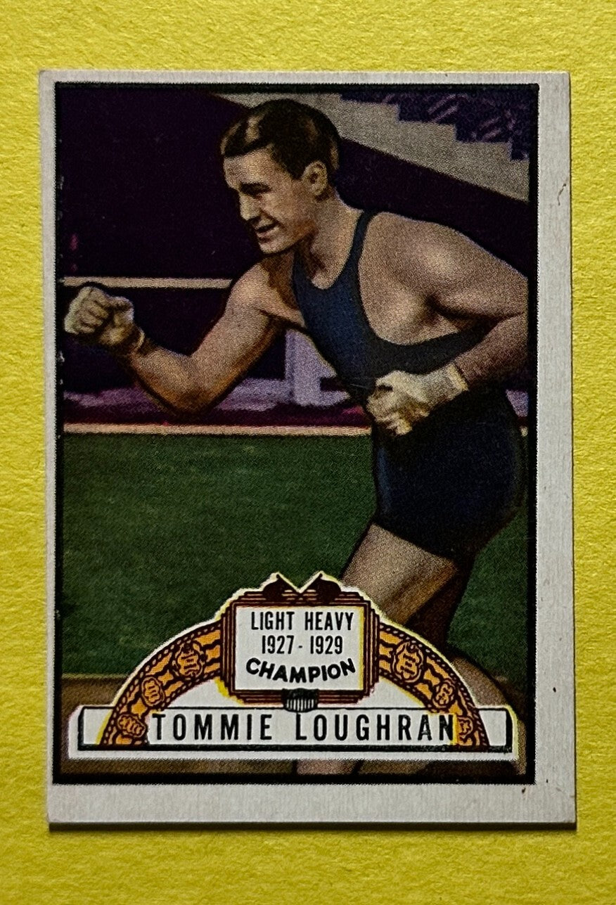 1951 TOPPS RINGSIDE TOMMIE LOUGHRAN #87 BOXING