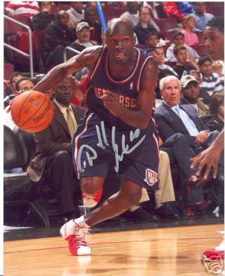 DARRELL ARMSTRONG NEW JERSEY NETS SIGNED 8X10 PHOTO COA