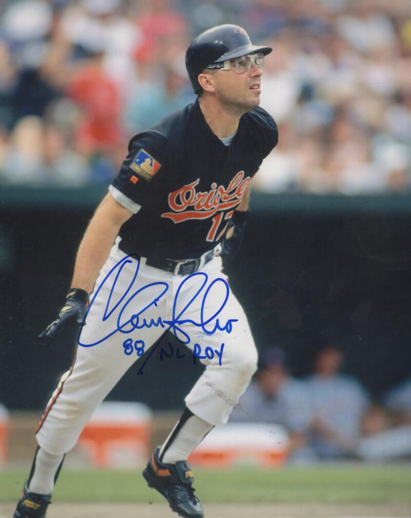 CHRIS SABO ORIOLES SIGNED AUTOGRAPHED 8X10 PHOTO W/ COA
