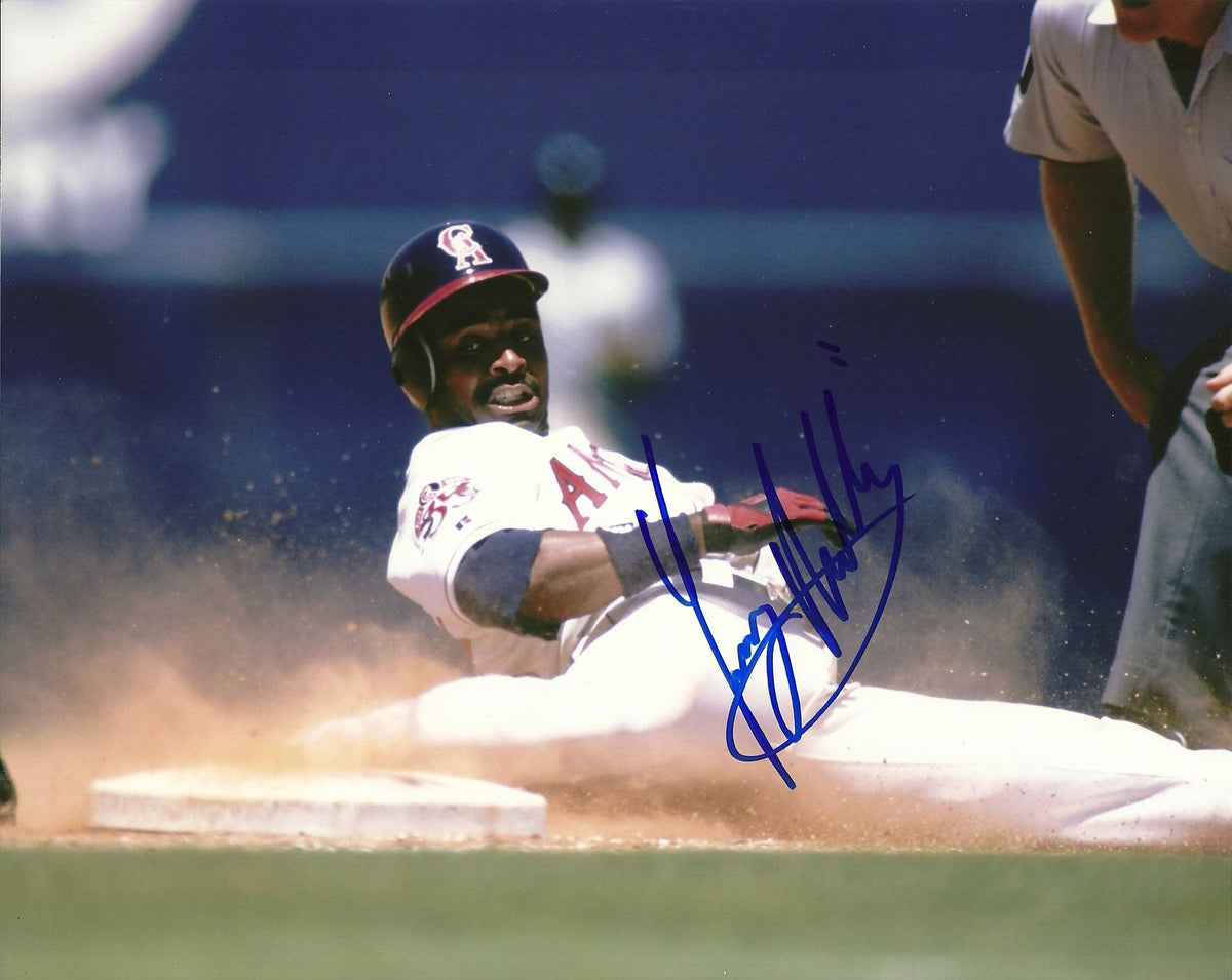 TONY PHILLIPS CALIFORNIA ANGELS SIGNED AUTOGRAPHED 8x10 PHOTO W/COA  SLIDING