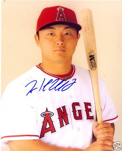 HANK CONGER ANAHEIM ANGELS SIGNED 8X10 PHOTO W/COA