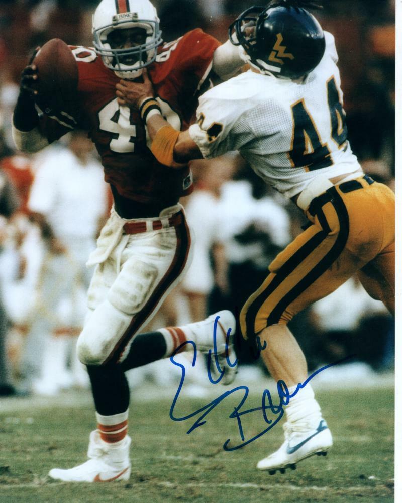 EDDIE BROWN MIAMI HURRICANES  SIGNED AUTOGRAPHED 8X10 PHOTO W/ COA